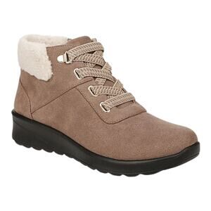 Bzees Women's Generation Washable Round Toe Booties Brown Size 10 W